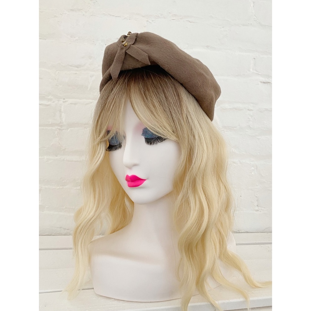 Vintage 1950s Brown Wool Hat
